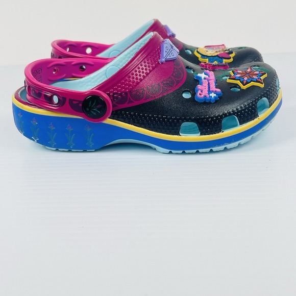 CROCS KIDS Disney Frozen Anna Classic Clog Children's Size 12 - Picture 9 of 12